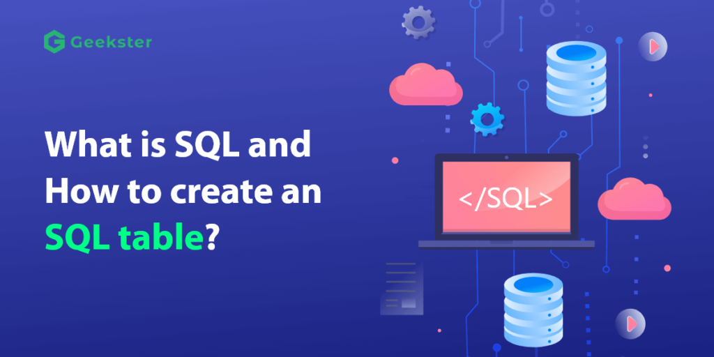 How to create an SQL table